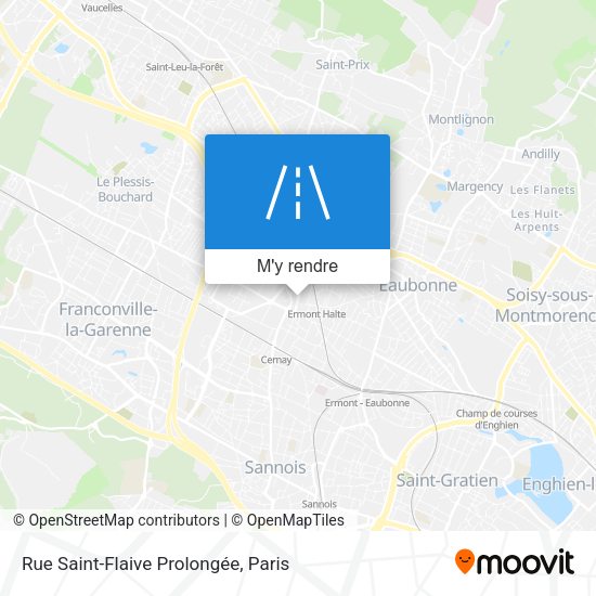Rue Saint-Flaive Prolongée plan