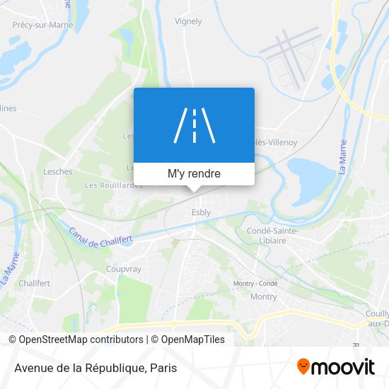 Avenue de la République plan