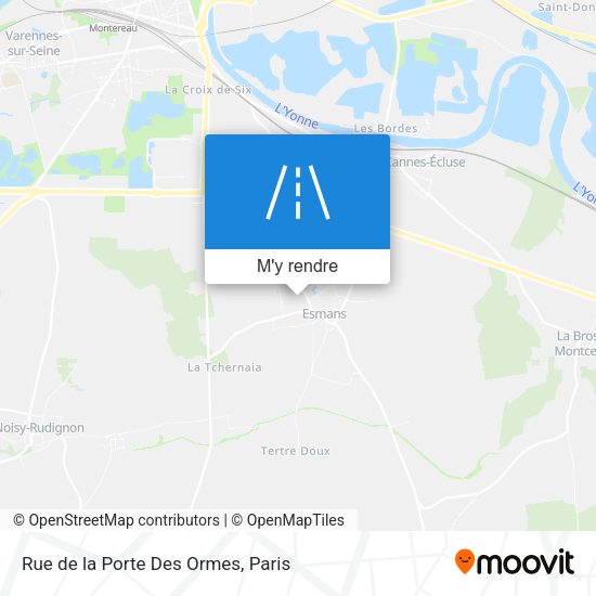 Rue de la Porte Des Ormes plan