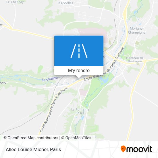 Allée Louise Michel plan