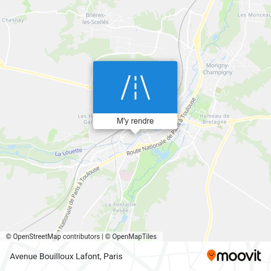 Avenue Bouilloux Lafont plan