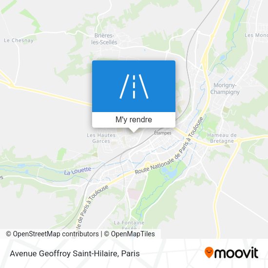 Avenue Geoffroy Saint-Hilaire plan