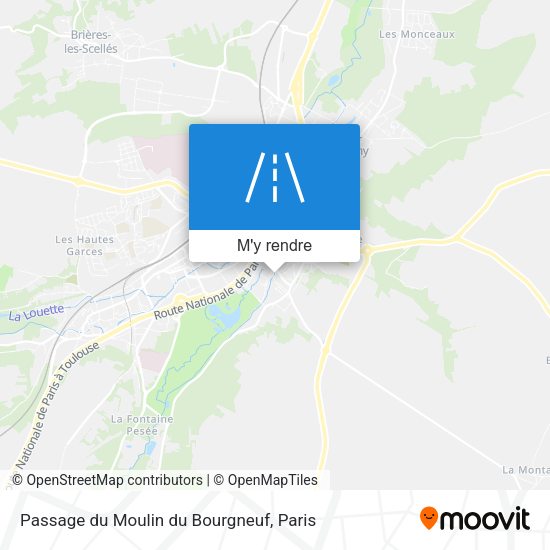 Passage du Moulin du Bourgneuf plan