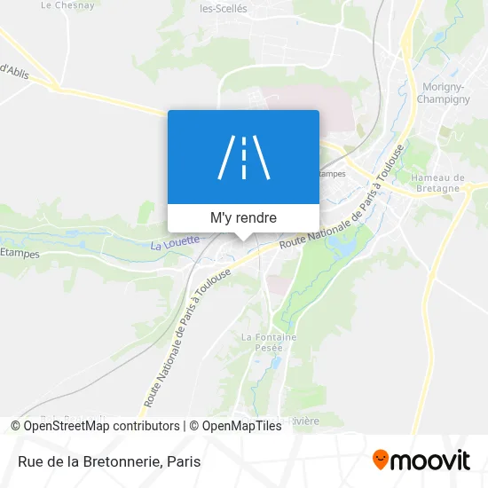 Rue de la Bretonnerie plan
