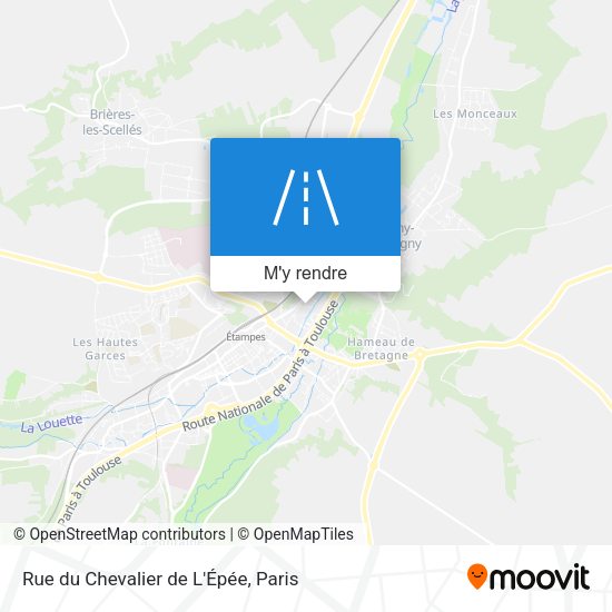 Rue du Chevalier de L'Épée plan
