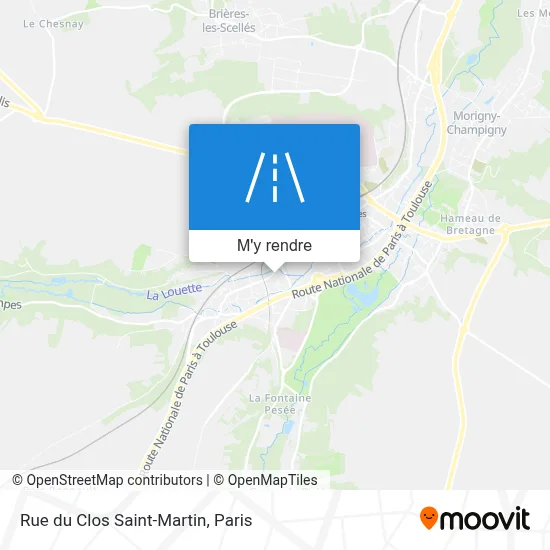 Rue du Clos Saint-Martin plan