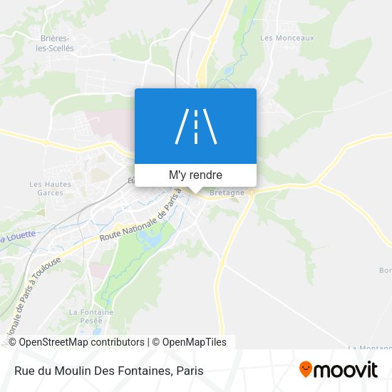 Rue du Moulin Des Fontaines plan