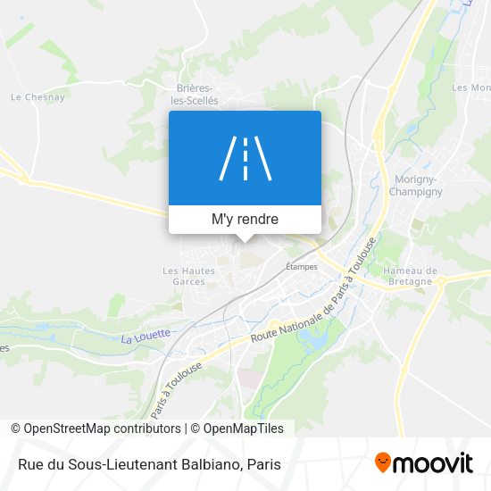 Rue du Sous-Lieutenant Balbiano plan
