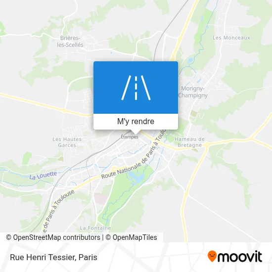 Rue Henri Tessier plan