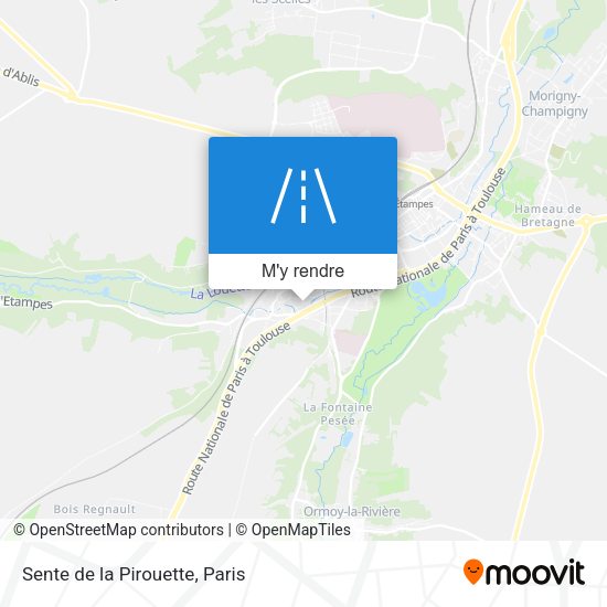 Sente de la Pirouette plan