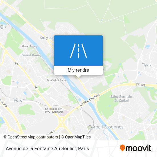 Avenue de la Fontaine Au Soulier plan