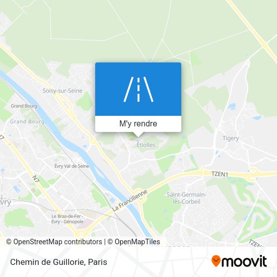 Chemin de Guillorie plan