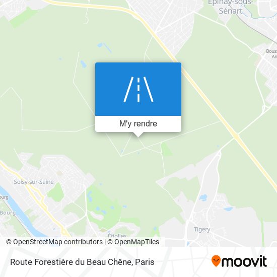 Route Forestière Du Beau Chêne plan
