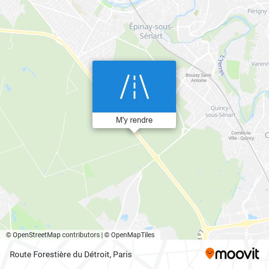 Route Forestière Du Détroit plan