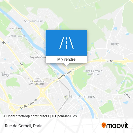Rue de Corbeil plan