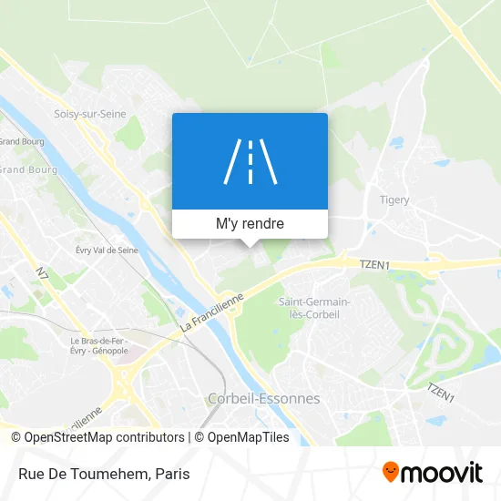 Rue De Toumehem plan