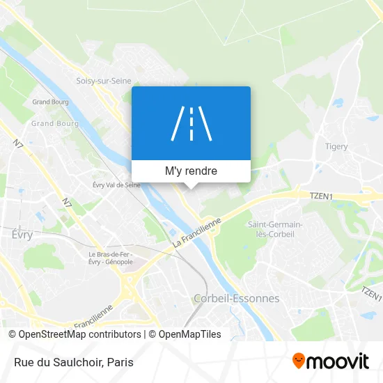 Rue du Saulchoir plan