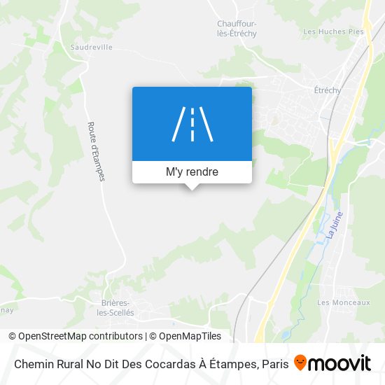 Chemin Rural No Dit Des Cocardas À Étampes plan
