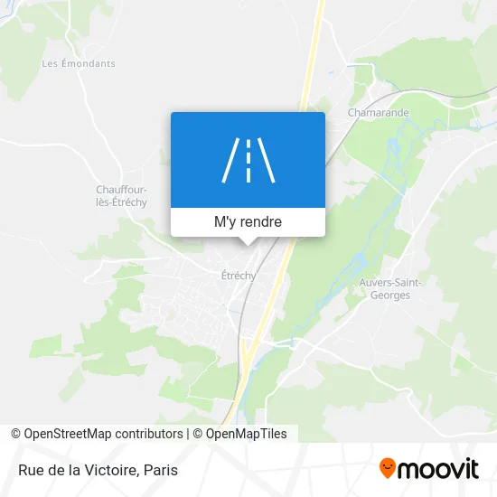 Rue de la Victoire plan