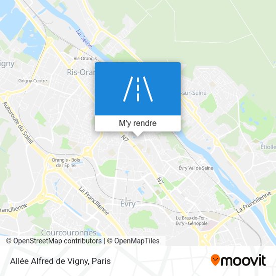 Allée Alfred de Vigny plan