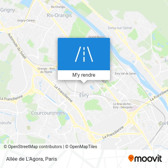 Allée de L'Agora plan