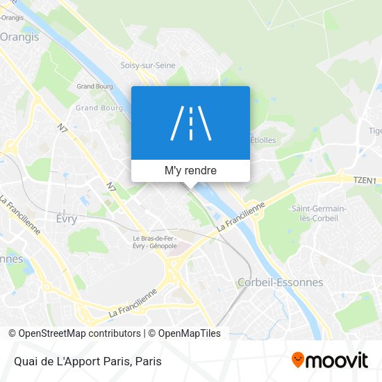 Quai de L'Apport Paris plan