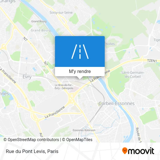 Rue du Pont Levis plan