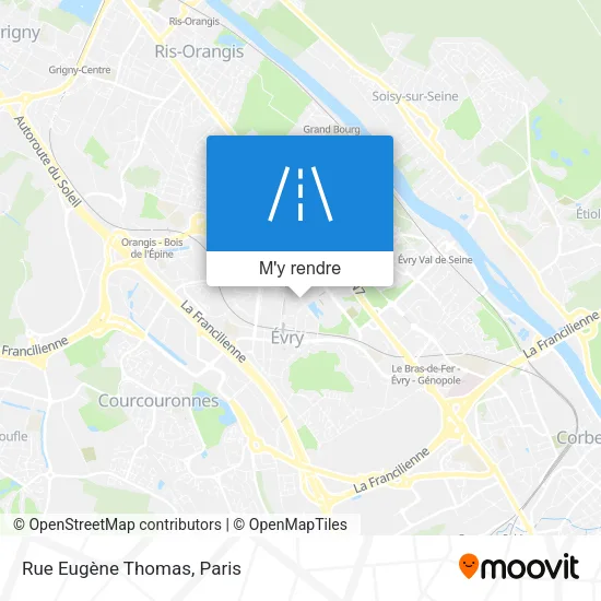 Rue Eugène Thomas plan