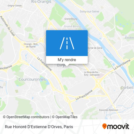 Rue Honoré D'Estienne D'Orves plan