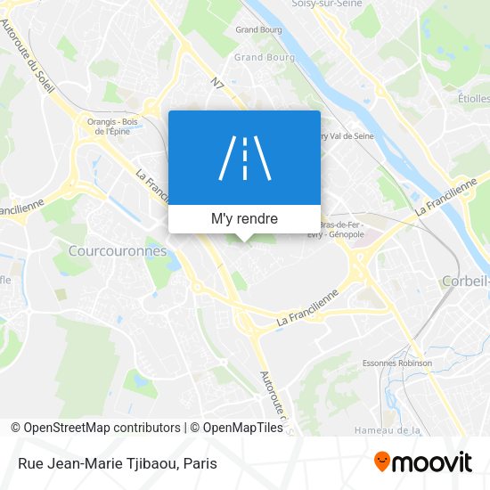 Rue Jean-Marie Tjibaou plan