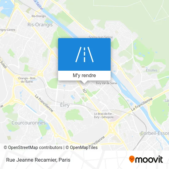 Rue Jeanne Recamier plan