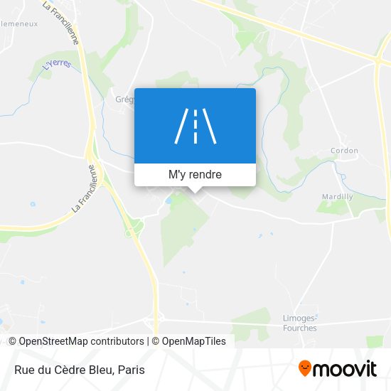 Rue du Cèdre Bleu plan