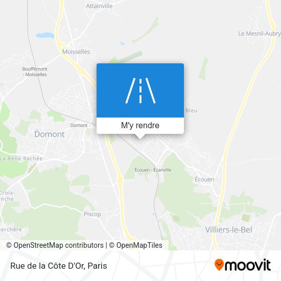 Rue de la Côte D'Or plan