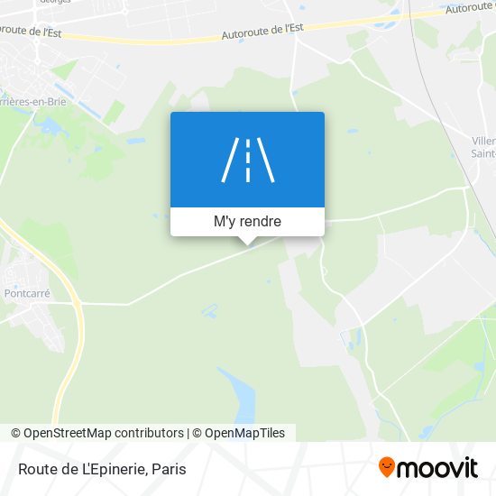 Route De L'Epinerie plan