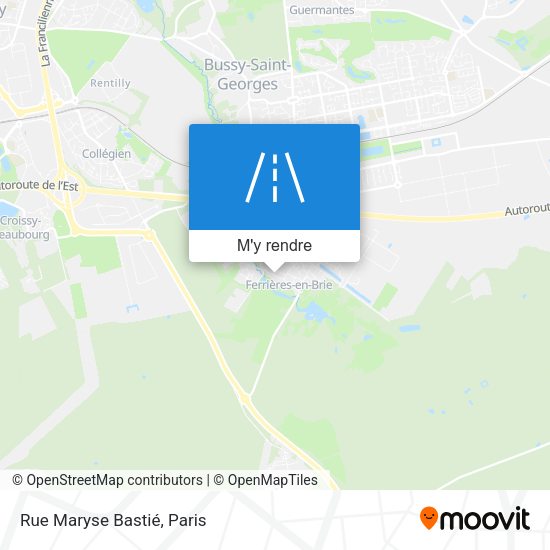 Rue Maryse Bastié plan
