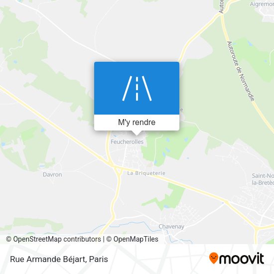Rue Armande Béjart plan