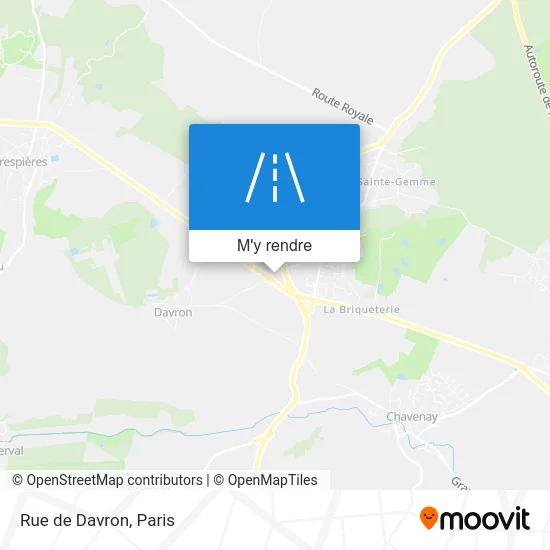 Rue de Davron plan