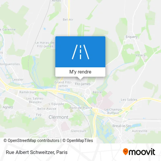 Rue Albert Schweitzer plan