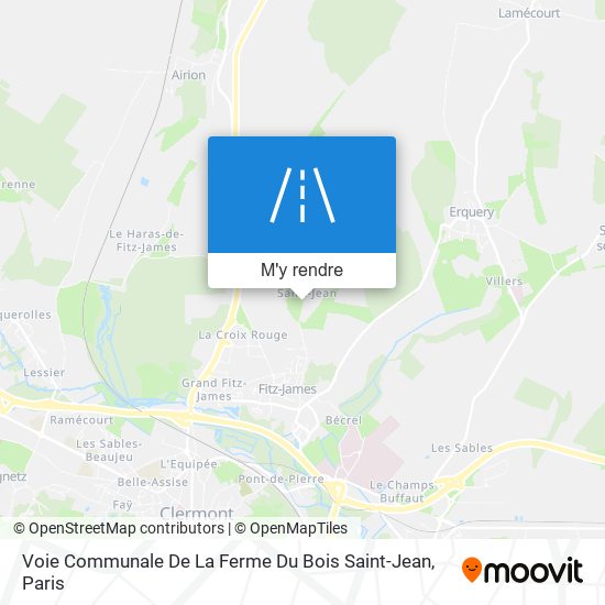 Voie Communale De La Ferme Du Bois Saint-Jean plan