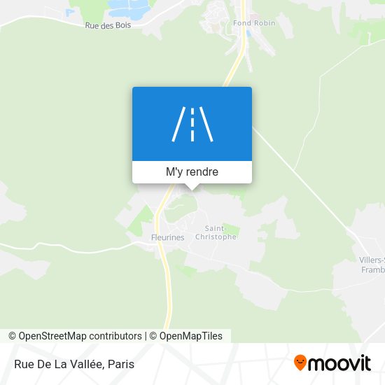Rue De La Vallée plan