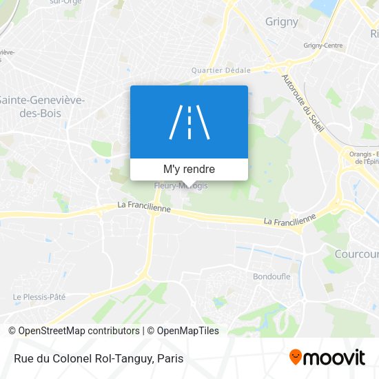Rue du Colonel Rol-Tanguy plan