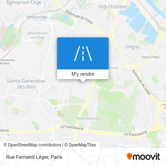 Rue Fernand Léger plan