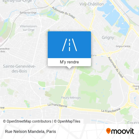 Rue Nelson Mandela plan