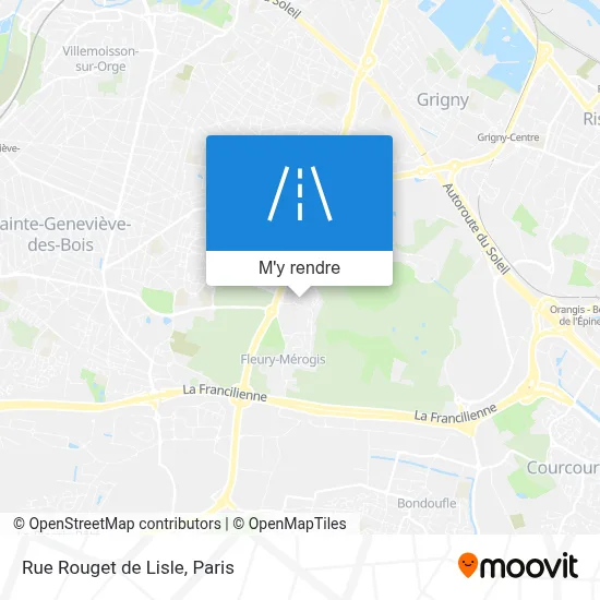 Rue Rouget de Lisle plan