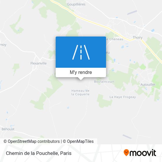 Chemin de la Pouchelle plan