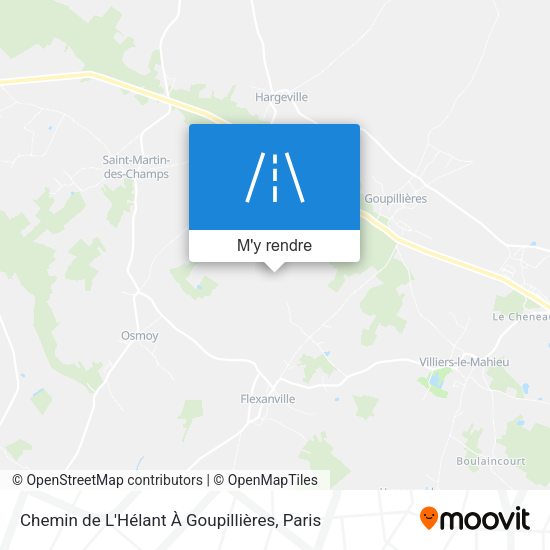Chemin de L'Hélant À Goupillières plan