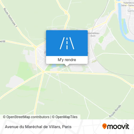 Avenue du Maréchal de Villars plan