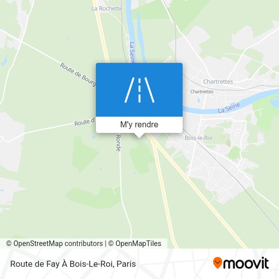 Route de Fay À Bois-Le-Roi plan