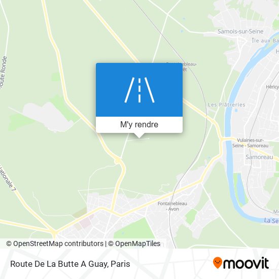 Route De La Butte A Guay plan