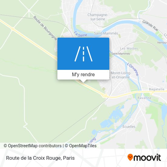 Route de la Croix Rouge plan